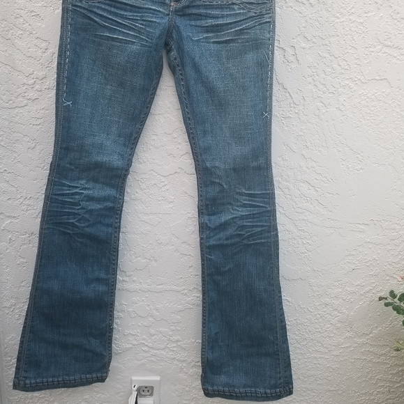 Antik Denim blue jeans slightly flared. - Picture 2 of 8